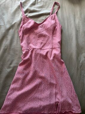 Hollister Pink Polka Dot Slip Dress